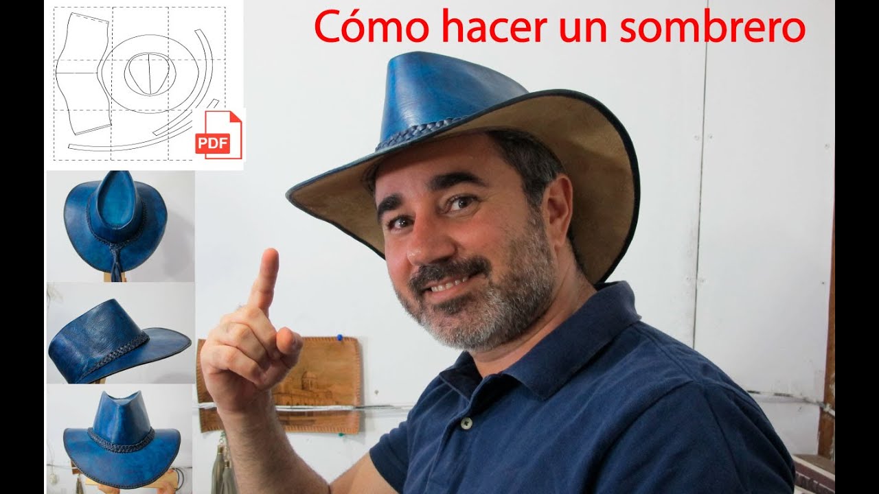 Cómo hacer un sombrero de cuero 100% hecho a mano