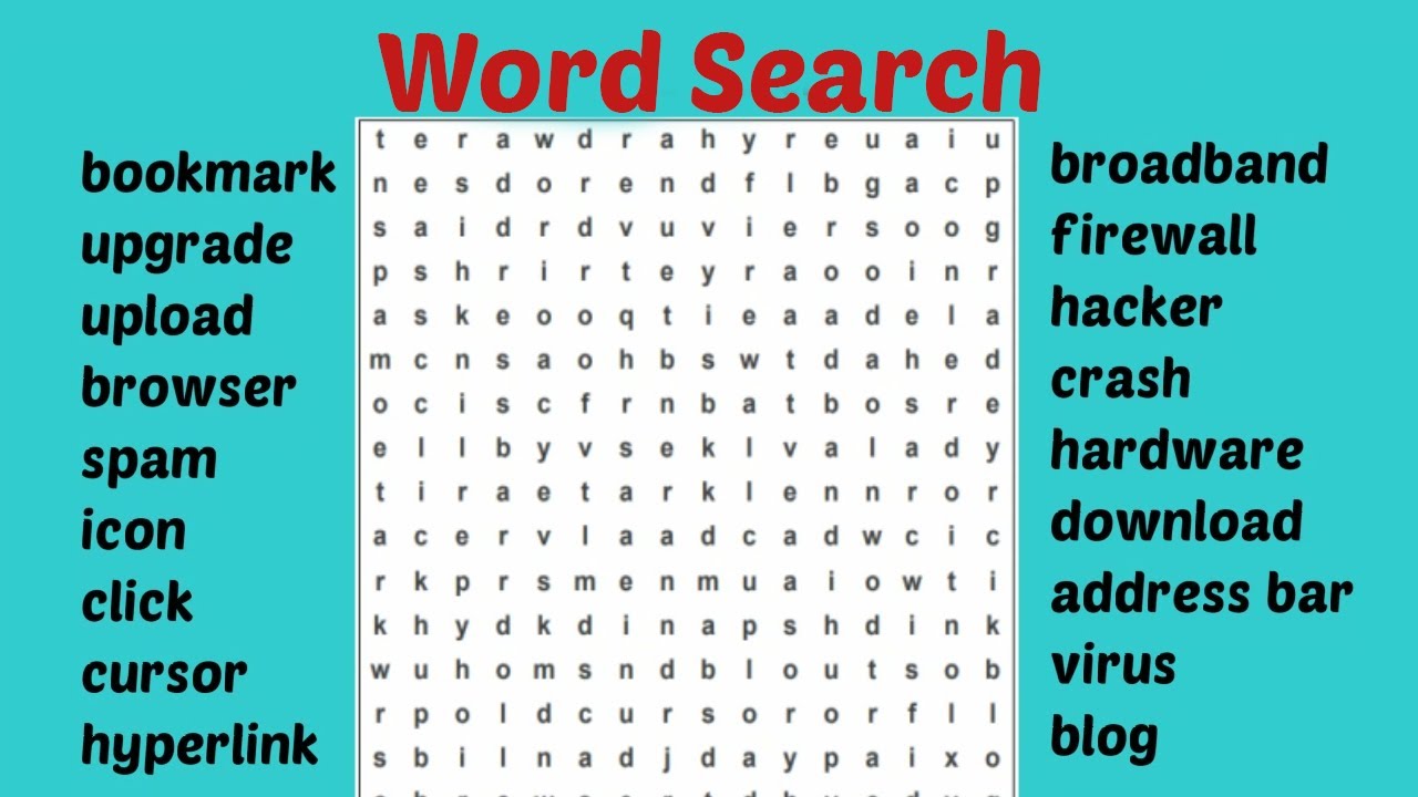 Online Word Search Game Free Word Searching Puzzle Game For Kids Youtube