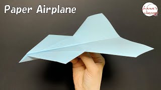 【簡単折り紙】よく飛ぶ ✈紙飛行機の折り方【Easy Origami】How To Make Paper Airplane that Fly Far 종이접기 비행기　折纸飞机　ギネス　おりがみ　A4