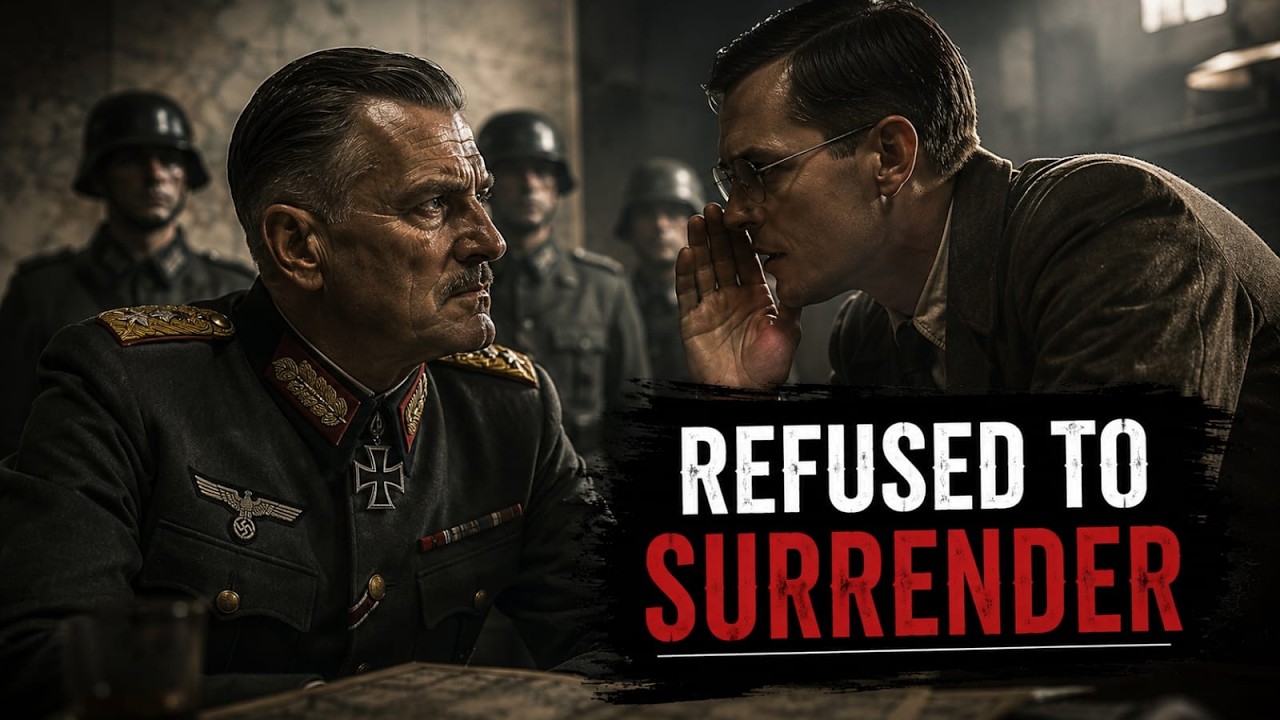 What did the translator say that made the German field marshal finally surrender?