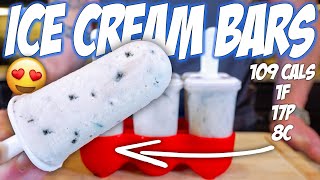 HOMEMADE PROTEIN OREO ICE CREAM BARS | Easy Low Carb Dessert Recipe!