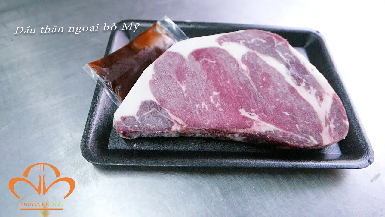 BÒ BÍT TẾT VỚI ĐẦU THĂN NGOẠI BÒ MỸ // RIB EYE BEEF STEAK // KINGMEAT ...