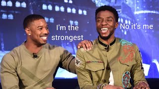 Michael B. Jordan and Chadwick Boseman being brothers for 5 minutes and a half