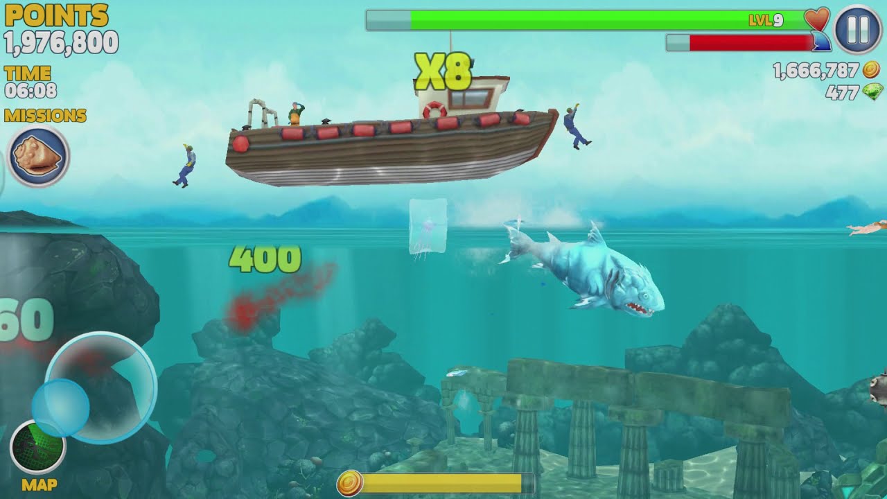 Hungry Shark Evolution Ice Shark Android Gameplay #42