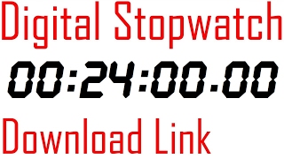 #026 Stopwatch Digital Timer 24 minutes counter with download link