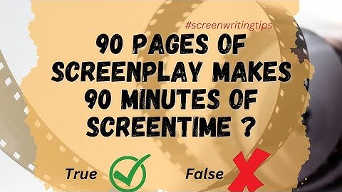 ONE PAGE OF SCREENPLAY = ONE MINUTE OF SCREENTIME??? | #screenwritingtips #nigerianscreenwriters