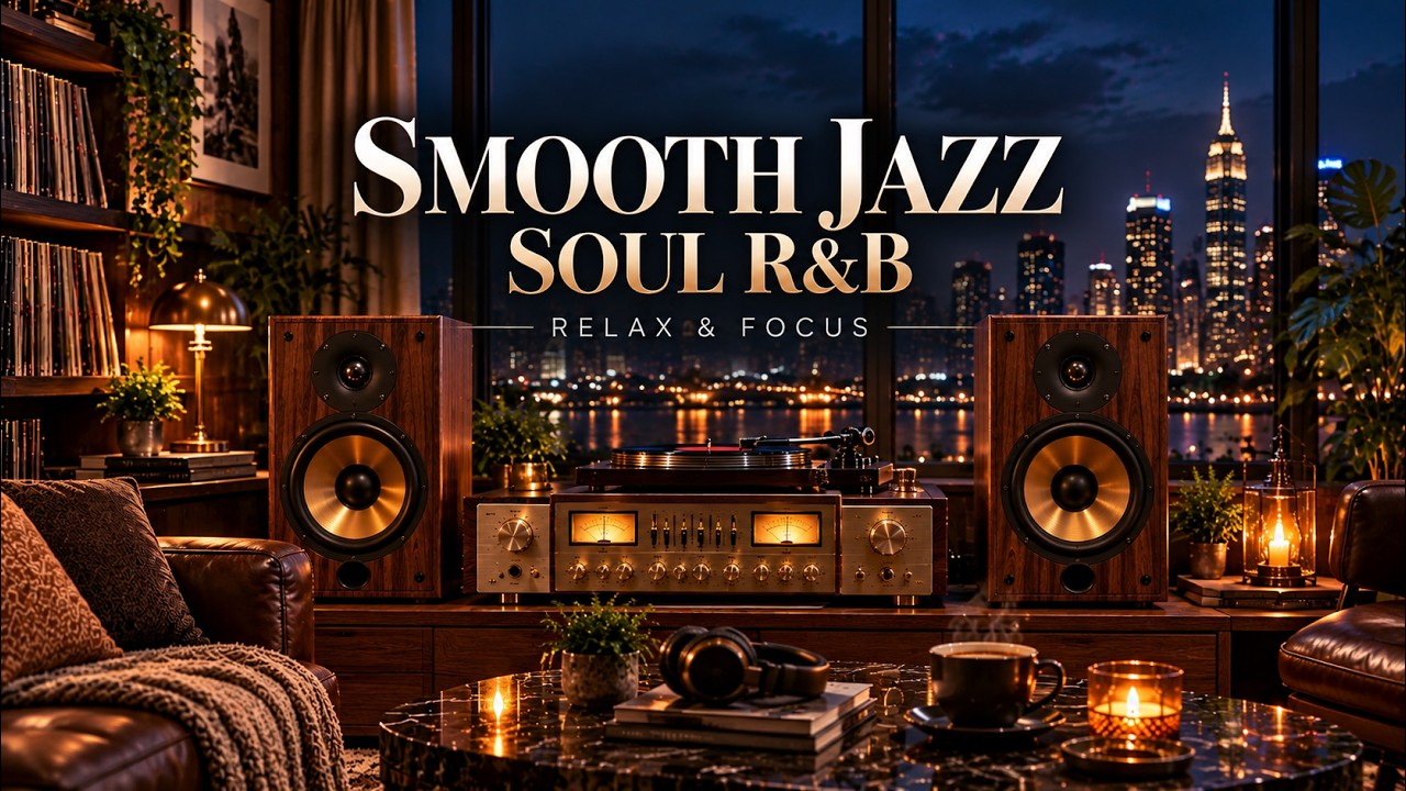 Smooth Jazz & Soul R&B 24/7 – Midnight Jazz Lounge | Relaxing Instrumental Vibes