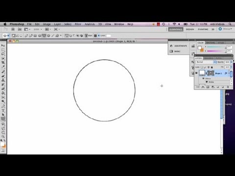 How to Draw Circles in Photoshop : Photoshop Tips