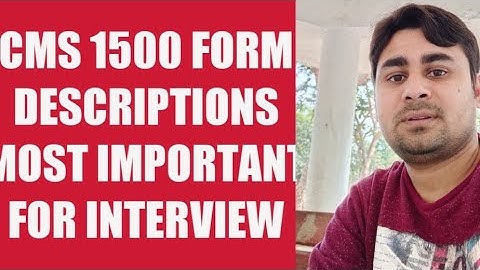 CMS 1500 FORM descriptions