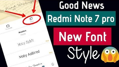 How to change Font Style in Redmi Note 7 pro | Redmi Note 7 pro New Font