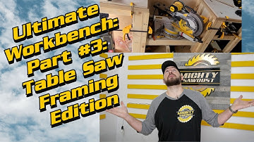Ultimate Workbench : Table saw and miter saw framing// Dewalt Tools