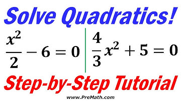 Solve Quadratic Equations with 2 Terms: Step-by-Step Tutorial