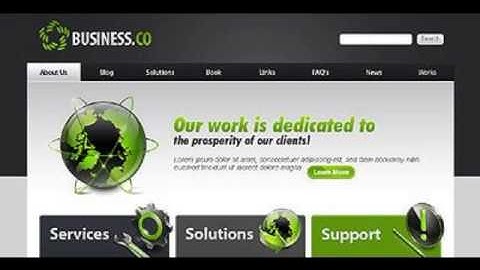 Preview White _ Grey Business Drupal Template by Mercury T