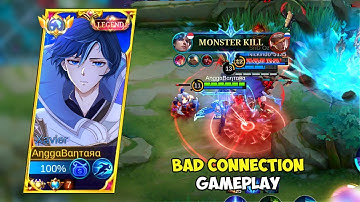 XAVIER VS HERO ALPHA WHO WILL WIN?? | XAVIER BAD CONNECTION GAMEPLAY SOLO RANKED - MOBILE LEGENDS