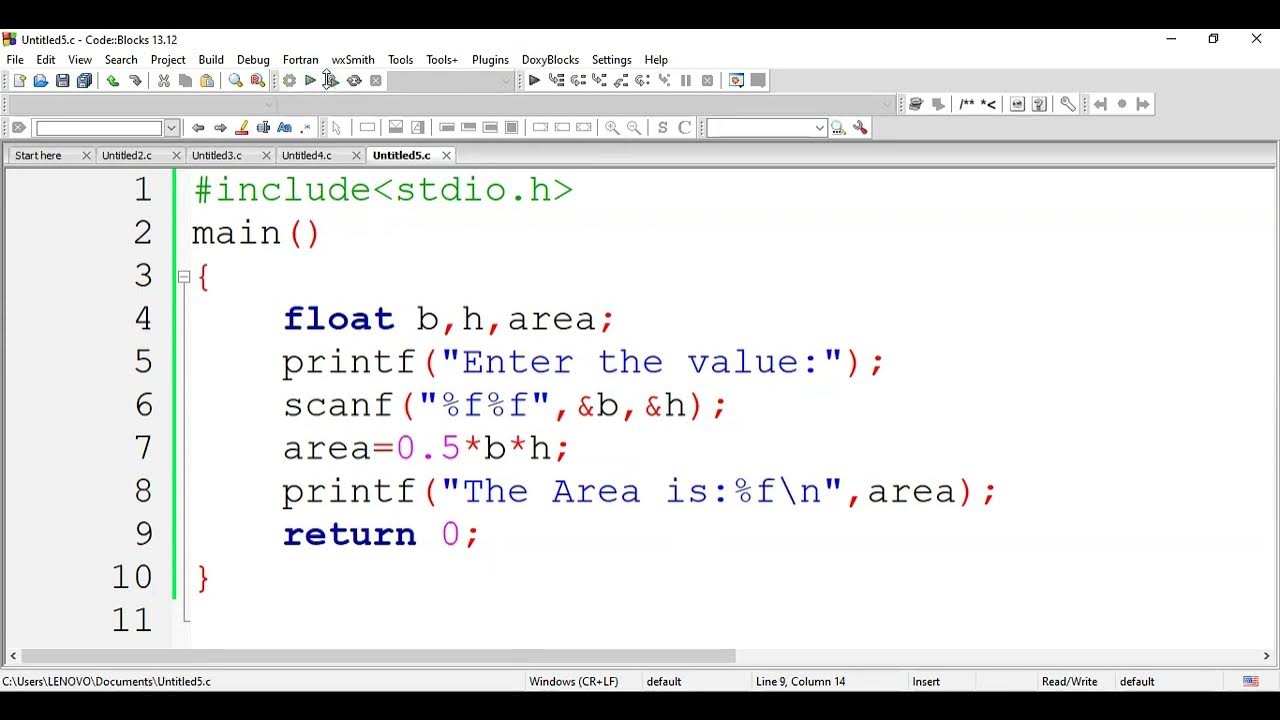 C Programming- (Area-02) - YouTube