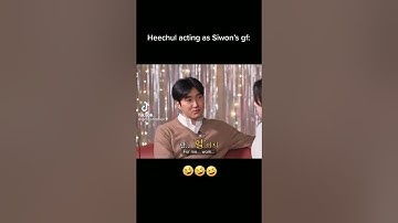 Heechul acting as Siwon