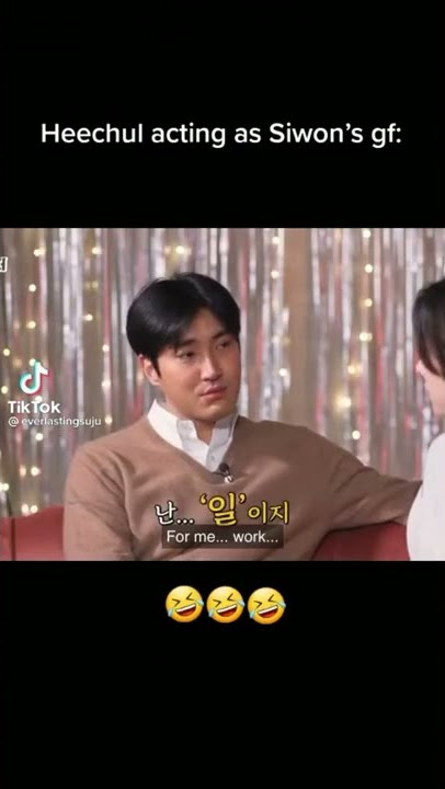Heechul acting as Siwon's girlfriend is a vibe😂💓 #suju #superjunior #kpop