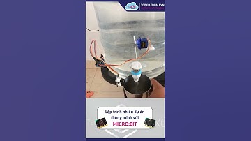 Vòi nước tự động dựa trên Arduino sử dụng cảm biến siêu âm và micro:bit, servo