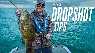 5 Easy Dropshot Tips for Smallmouth Bass Fishing