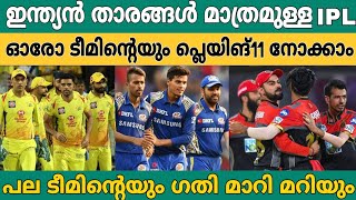 2020 IPL TEAM WITHOUT FOREIGN PLAYERS | IPL NEWS MALAYALAM | IPL 2020 | LATEST IPL NEWS MALAYALAM screenshot 4