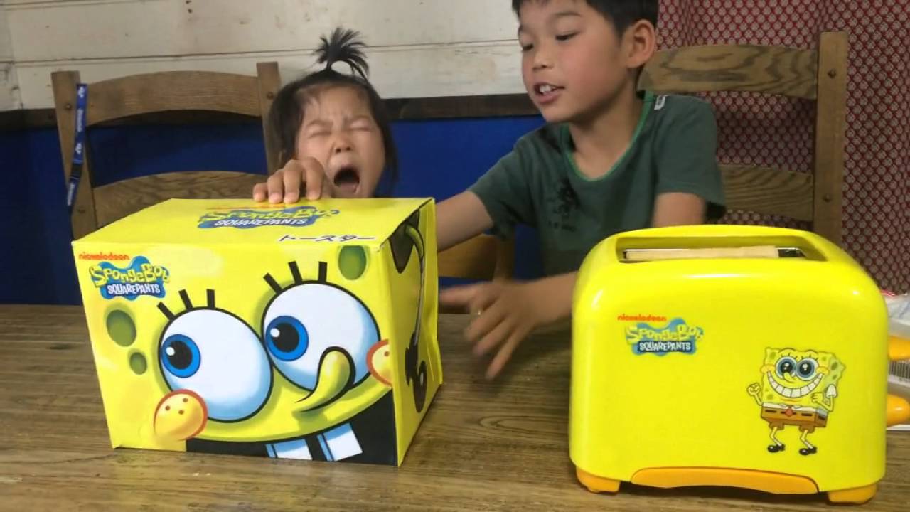 スポンジボブのトースターを使ってみました きのこチャンネル Youtube