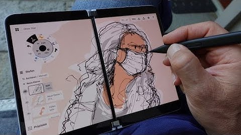 Sketching people with smartphone (Surface Duo 2)