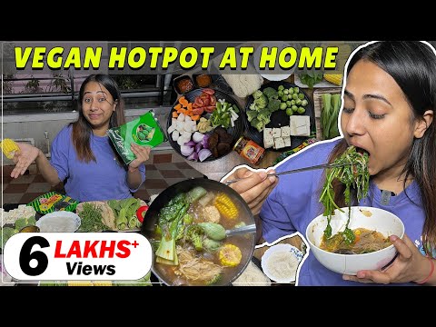 VEGAN HOTPOT at Home | COOKBANG |  Enjoy Vegan Food (Detailed Recipe)