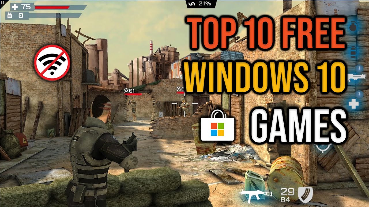 Top 10 FREE Games on Windows 10 Store you can play Offline - YouTube