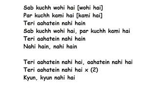 Aahatein Full Song Lyrics Movie – Ek Main Aur Ekk Tu| Amit Trivedi, Shilpa Rao, Karthik