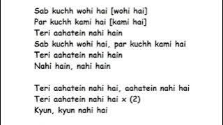 Aahatein  Full Song Lyrics Movie – Ek Main Aur Ekk Tu| Amit Trivedi, Shilpa Rao, Karthik