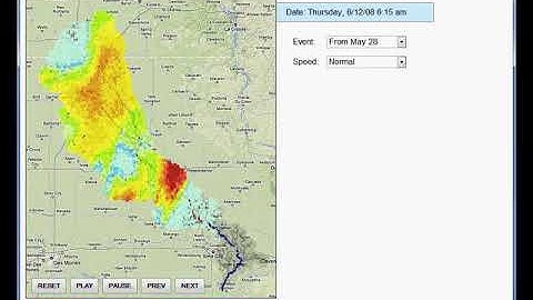 Rainfall and Flood Forecast Simulation in 2D