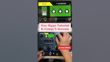 Keeley Comp to Tube Screamer Toggle in Nux Mg 30 via M-Vave midi footswitch #nux #mvave