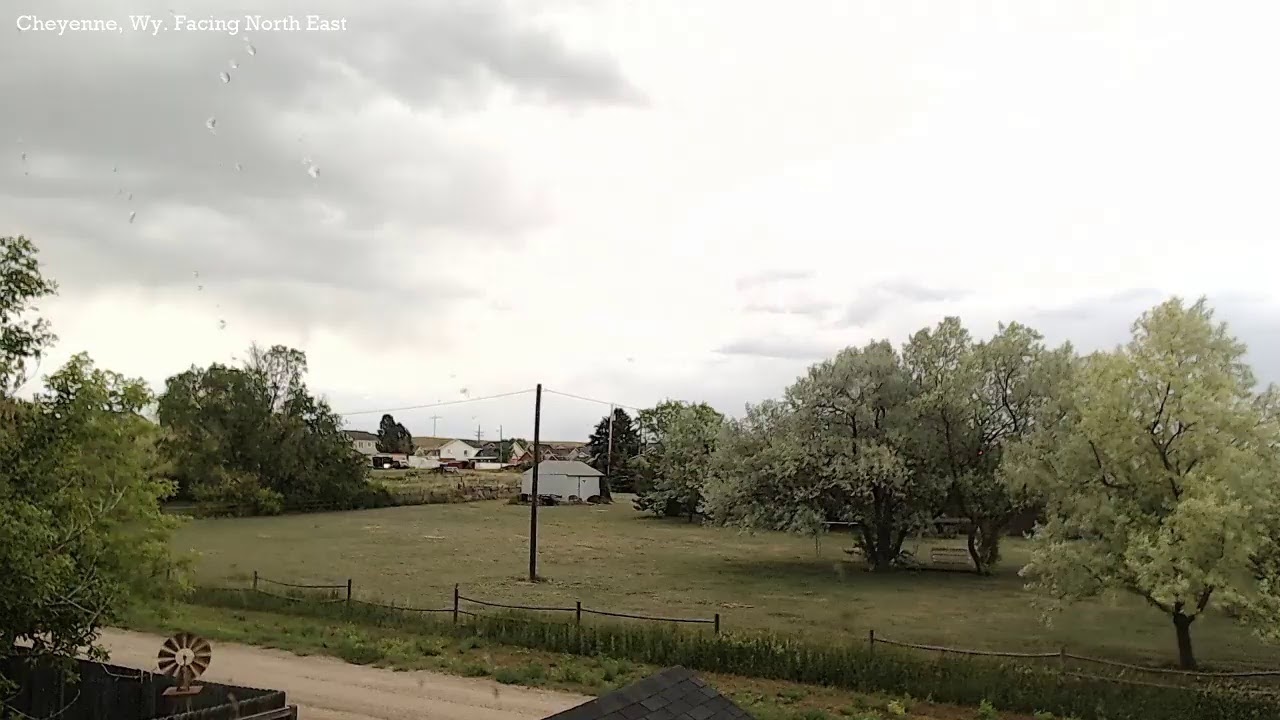 Storms rolling through this afternoon. Cheyenne, Wyoming. YouTube