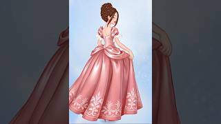 Princess changes dress🩵#aiart#shorts#when AI gets cute