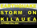 EARTHQUAKE SWARM ON HAWAII KILAUEA VOLCANO - 10/23/2020