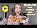 24 HOURS EATING FOOD FROM LIDL BAKERY