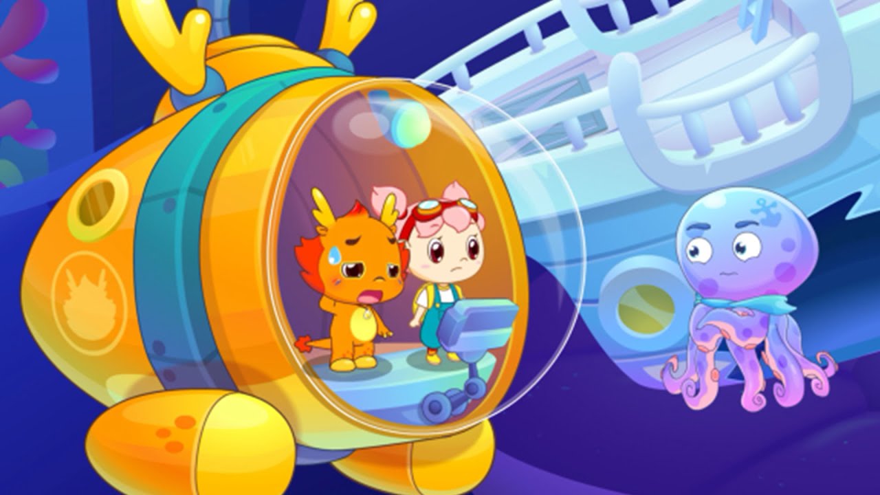 看过小美人鱼,但你看过可爱的章鱼哥吗?🐬🐳🐟🐠🐙Marine animal cartoon for kids #拼音 #亲子教育 #卡通 ...