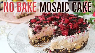 No Bake, 3 Layer Turkish Mosaic Cake