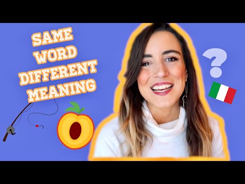 SAME words, DIFFERENT meaning | Gli omografi