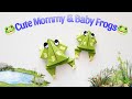 Diy easy origami jumping frog craft within 2 mins  how to make paper frog for kids  rr craft house