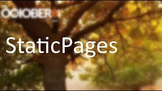 #6 October CMS - Static Pages. Создание правого меню