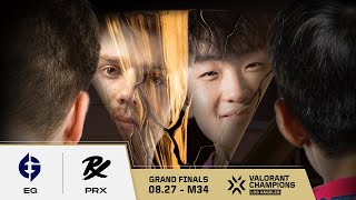 결승전다운 승부 | PRX vs. EG | GRAND FINAL MATCH 34  H/L 08.27 | 발로란트 챔피언스 2023