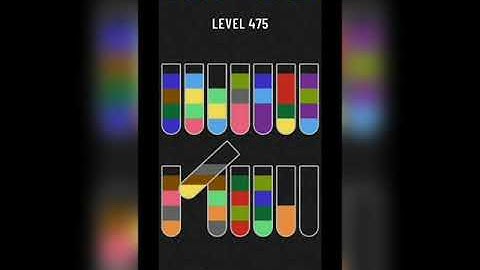 Water sort puzzle level 475