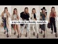 7 Ways To Style Chunky Sandals For Spring | Dr Marten Gryphon Quad | jessmsheppard