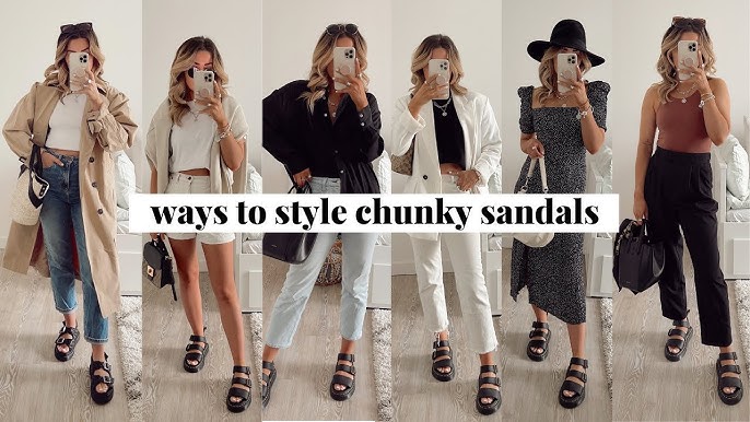 8 Ways Influencers Are Wearing the Chunky Sandal