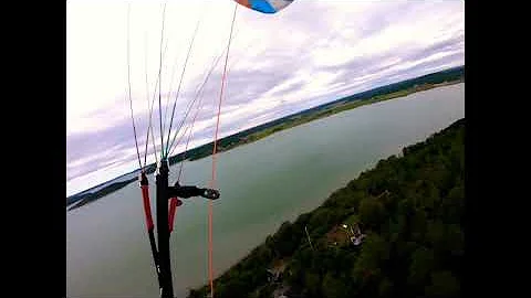 Paragliding at Rrtngen, west coast of Sweden