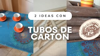 UTILIZAMOS TUBOS DE CARTÓN para realizar una MESA & un CAJONCITO MULTIUSO!!☕🧉🧆🏡💗