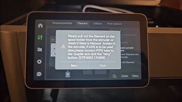 X1 Carbon error.  [07ff 8003 174008] #filamenterror #filamentstuck