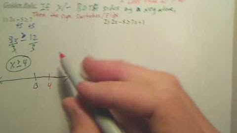 1.4 Solving Inequalities - Algebra 2