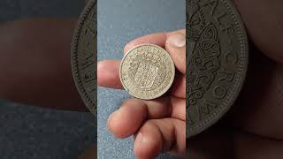 1950 New Zealand Half Crown Coin